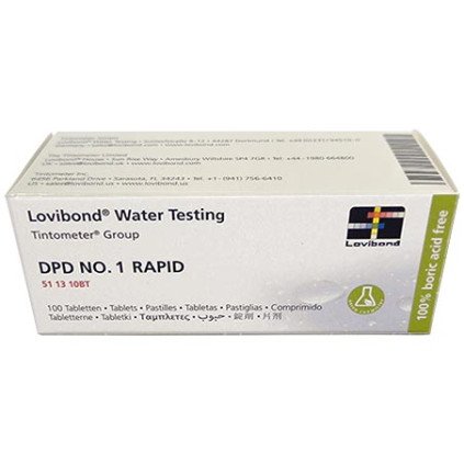 Pastilles d'analyse DPD vertes n°1 pour comparateur optique