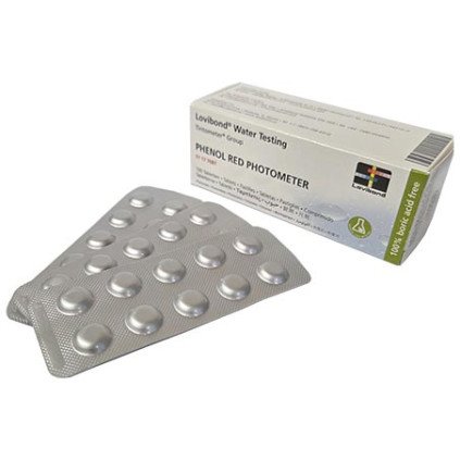 Pastilles d'analyse pH Red Phenol spécial pour photomètre