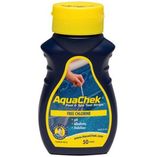 Bandelettes d'analyse du chlore libre jaune - Aquachek
