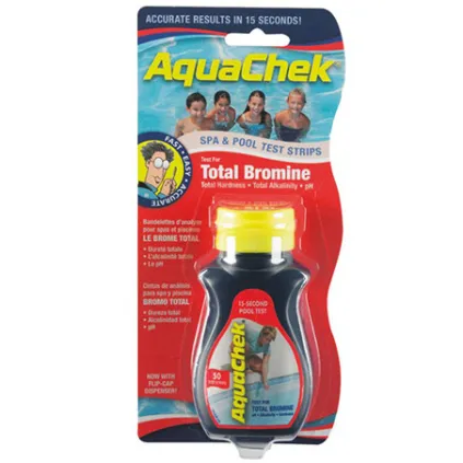Bandelettes d'analyse du brome total rouge - Aquachek