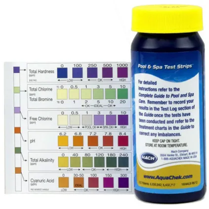 Bandelettes d'analyse du peroxyde - Aquachek