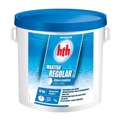 Maxitab Regular 200g HTH® - Désinfection Régulière