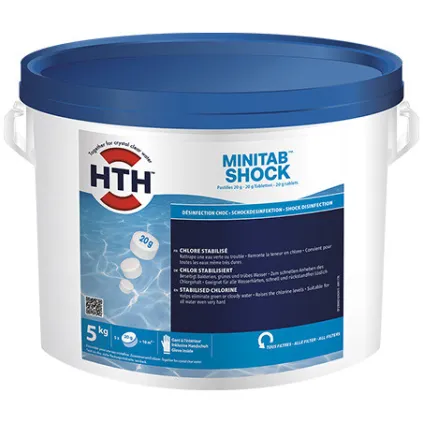 Minitab Shock 5Kg HTH® - Désinfection choc et régulière