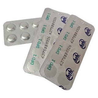 Pastilles d'analyse DPD vertes n°1 pour comparateur optique