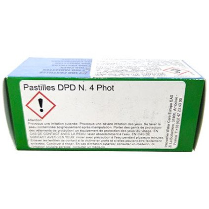 Pastilles d'analyse DPD noires n°4 pour photomètre