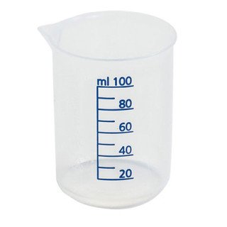 Gobelet mesureur 100ml gradué bleu - Lovibond