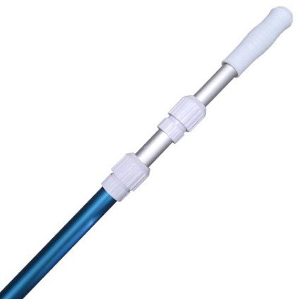 Manche télescopique alu anodisé bleu