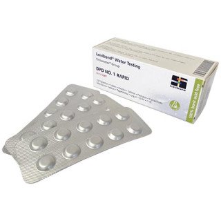 Pastilles d'analyse DPD vertes n°1 pour comparateur optique