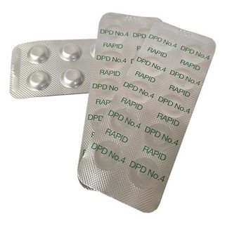 Pastilles d'analyse DPD vertes n°4 pour comparateur optique