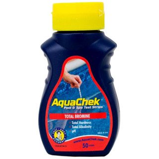 Bandelettes d'analyse du brome total rouge - Aquachek