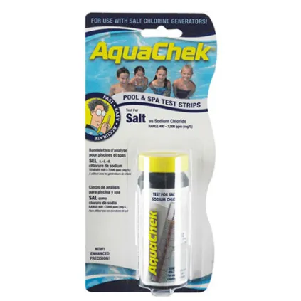 Bandelettes d'analyse du sel blanc - Aquachek