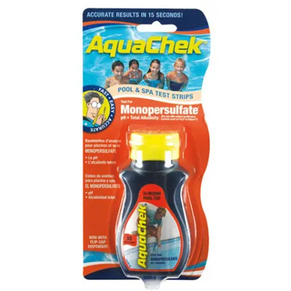 Bandelettes d'analyse du monopersulfate orange - Aquachek