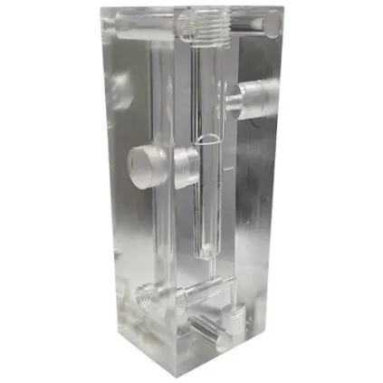 Bloc débit PMMA pour régulation Cycl'Eau