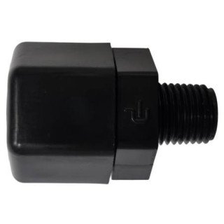 Raccord droit fileté flotteur haut 1/4" - 1/2" pour doseurs First