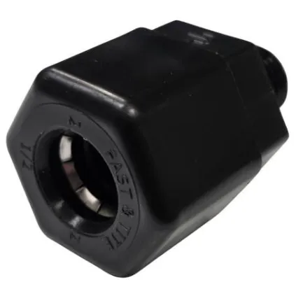 Raccord droit fileté flotteur haut 1/4" - 1/2" pour doseurs First