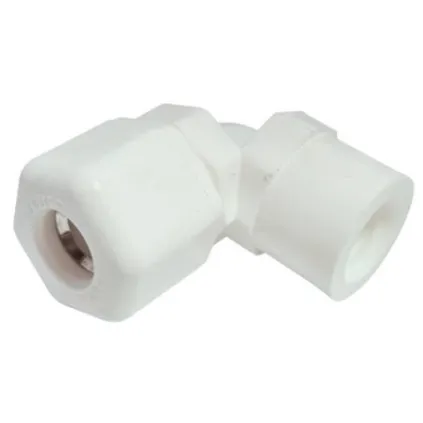 Raccord coudé taraudé 1/4" - Ø3/8" pour doseurs Easiflo 1