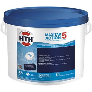 Maxitab Action 5 200gr HTH® - Désinfection régulière