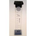 Éprouvette carrée 10ml verre