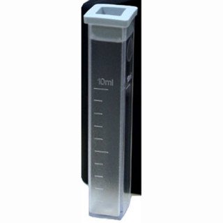 Éprouvette de prélèvement carrée 10 ml plastique