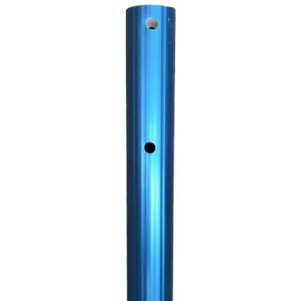 Manche télescopique alu anodisé bleu