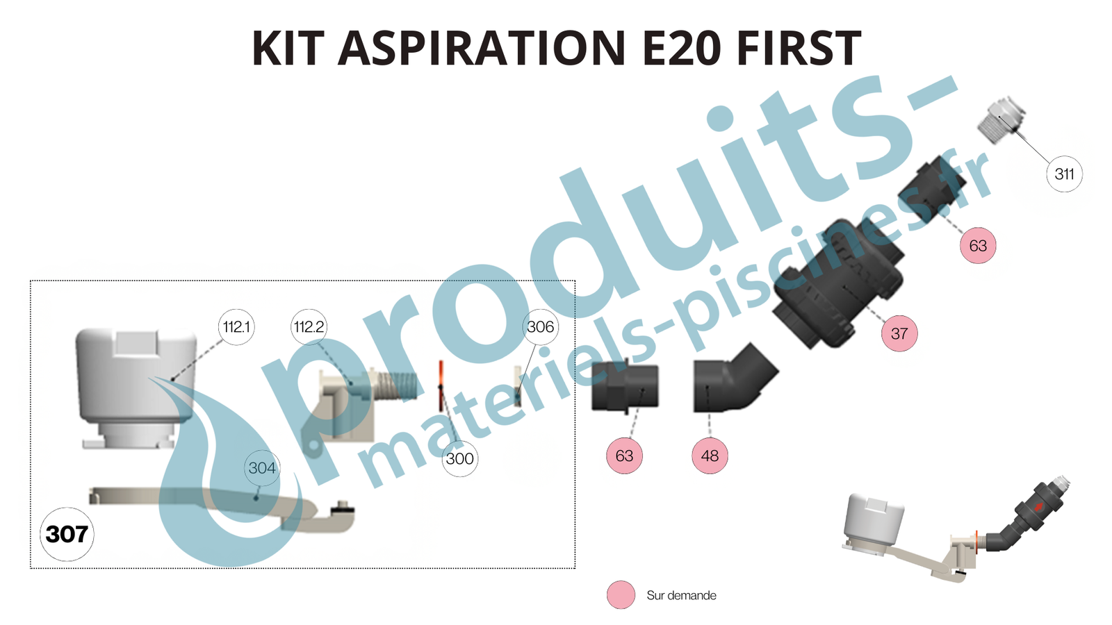 Kit aspiration doseurs Easiflo 20 First