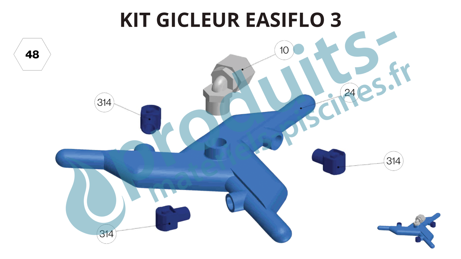 Kit gicleur doseurs Easiflo 3