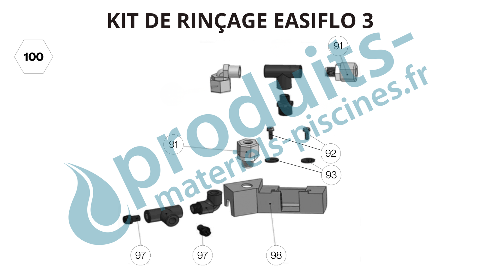 Kit de rinçage doseur Easiflo 3