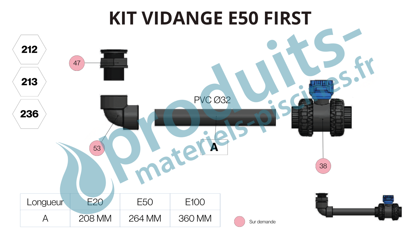 Kit vidange doseurs Easiflo 50 First