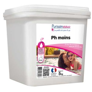 Produits Matériels Piscines - Purissimeau pH MOINS poudre 10KG- diminution du pH  